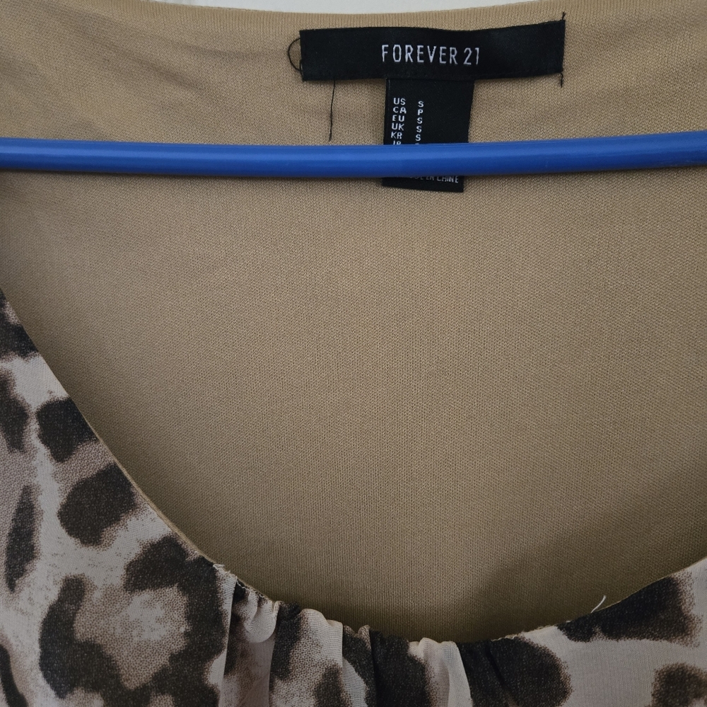 Leopard print forever21 dress